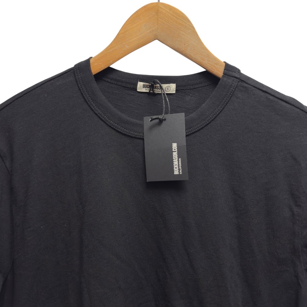 Buck Mason NEW Men's Sz Small Black Slub Classic Tee Cotton Short Sleeve T-Shirt